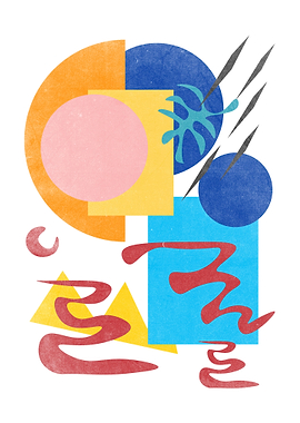 Abstract shapes bright