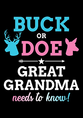 Gender reveal buck or doe