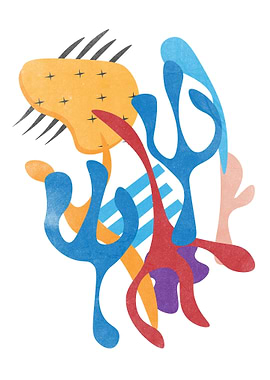 Seaweed abstract shape