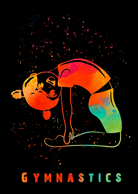 Gymnastics Girl Colorful