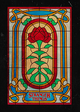 Stained Glass Rose