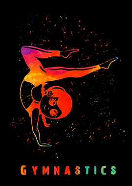 Gymnastics Girl Colorful