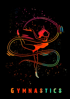 Gymnastics Girl Colorful