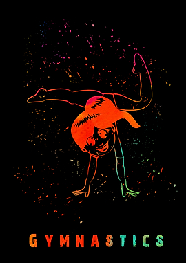 Gymnastics Girl Colorful