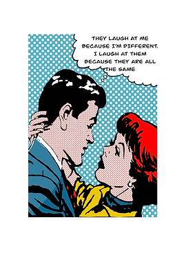 Pop art comic