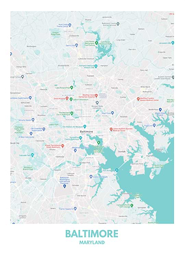 Poster Baltimore Marylan