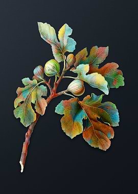 Vintage Fig on Dark Gray