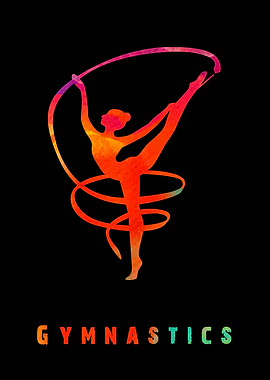 Gymnastics Girl Colorful