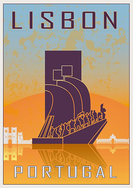 Lisboa vintage poster
