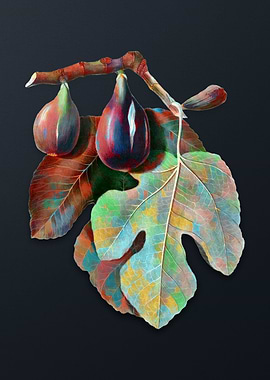 Vintage Fig on Dark Gray