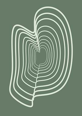 Organic Shape Line Art