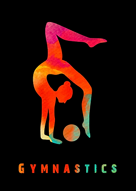 Gymnastics Girl Colorful