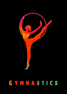 Gymnastics Girl Colorful