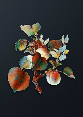 Vintage Apricot on Gray