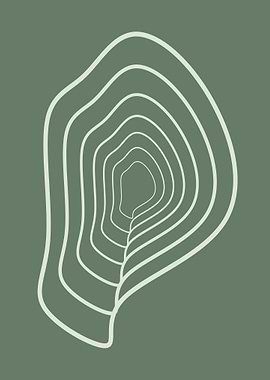 Organic Shape Line Art