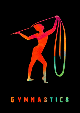 Gymnastics Girl Colorful