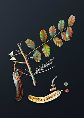 Vintage Carob on Dark Gray