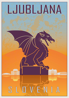 LJUBLJANA VINTAGE POSTER
