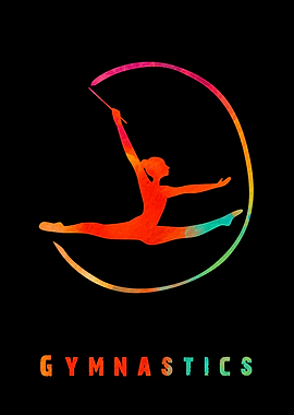 Gymnastics Girl Colorful