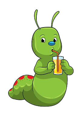 Caterpillar Orange juice