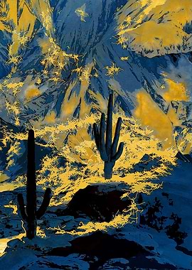 Abstract Desert Night