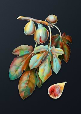 Vintage Fig on Dark Gray