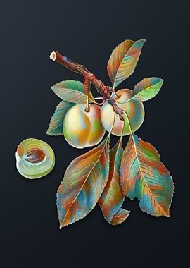 Vintage Prune on Dark Gray