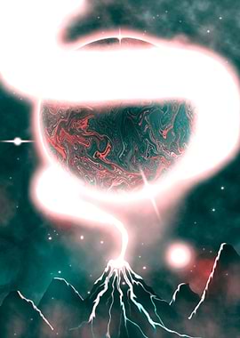 space mounts eruption