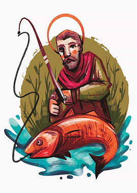 Saint fishing hobby