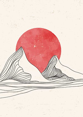 Mountain Line art