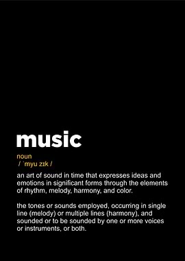 Music definition textart
