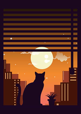 Cat City Night