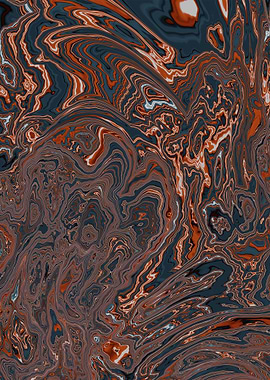 Orange Blue Oil Spill