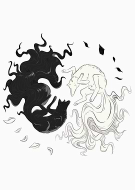 yin and yang wolves