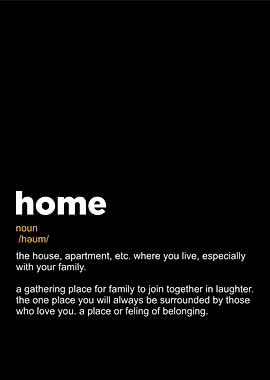 Home definition textart