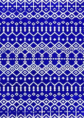 Blue Moroccan Fabric
