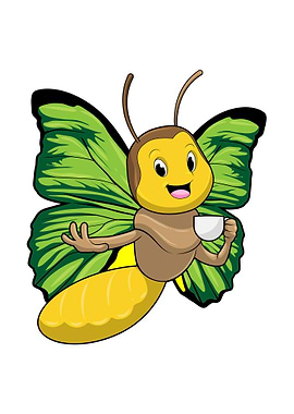 Butterfly Cup of Coffee