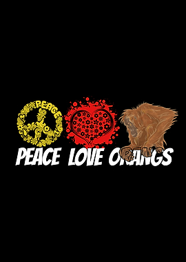Peace Love Orangs Gift