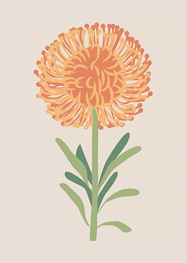 Cute Yellow orange flower