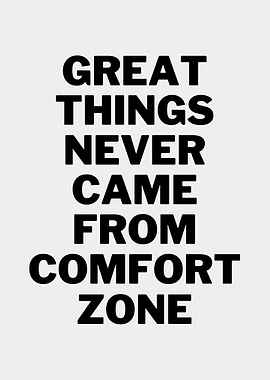 COMFORT ZONE QUOTE