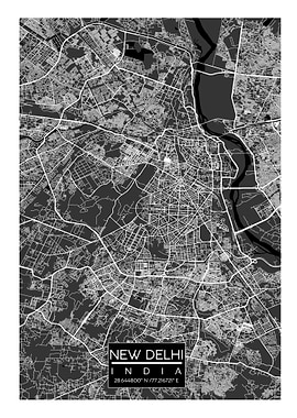 New Delhi Street Map