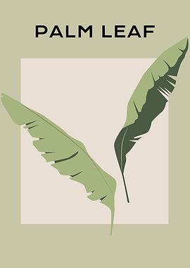 Elegant Green Palm leaf