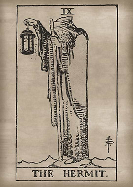 The Hermit Tarot Card