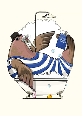 Walrus in the Bath