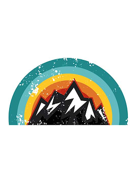 Hiking mountain Sunset