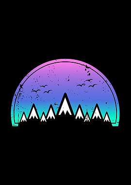 Hiking mountain Sunset