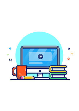 Monitor Mug Book Cartoon