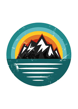 Hiking mountain Sunset