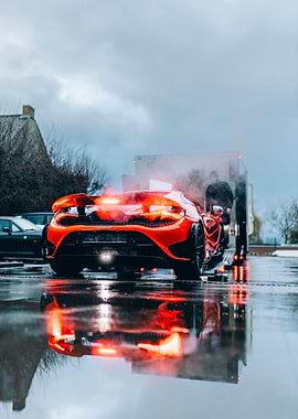 Exotic Super Car Smoke