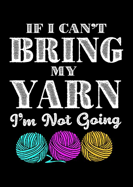 Funny Knitting Living Room